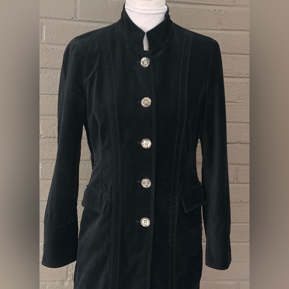 Chico’s black velvet jacket 4 - Picture 5 of 14